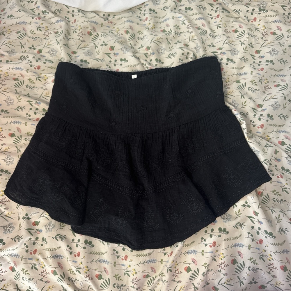 Black Peplum Tube Top NWT